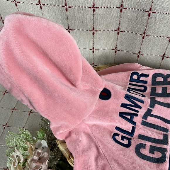 Doggy Couture Pink Velour Tracksuit Vtg Rare Juicy Couture Dog Outfit Authentic - Picture 9 of 12